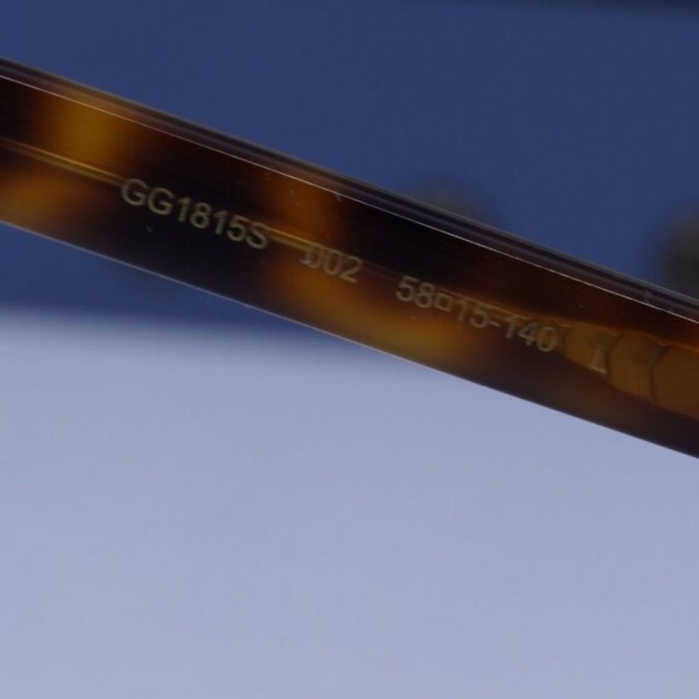 Gucci GG1815S 002 Cat Eye Sunglasses - Havana/Brown - Picture 8 of 11